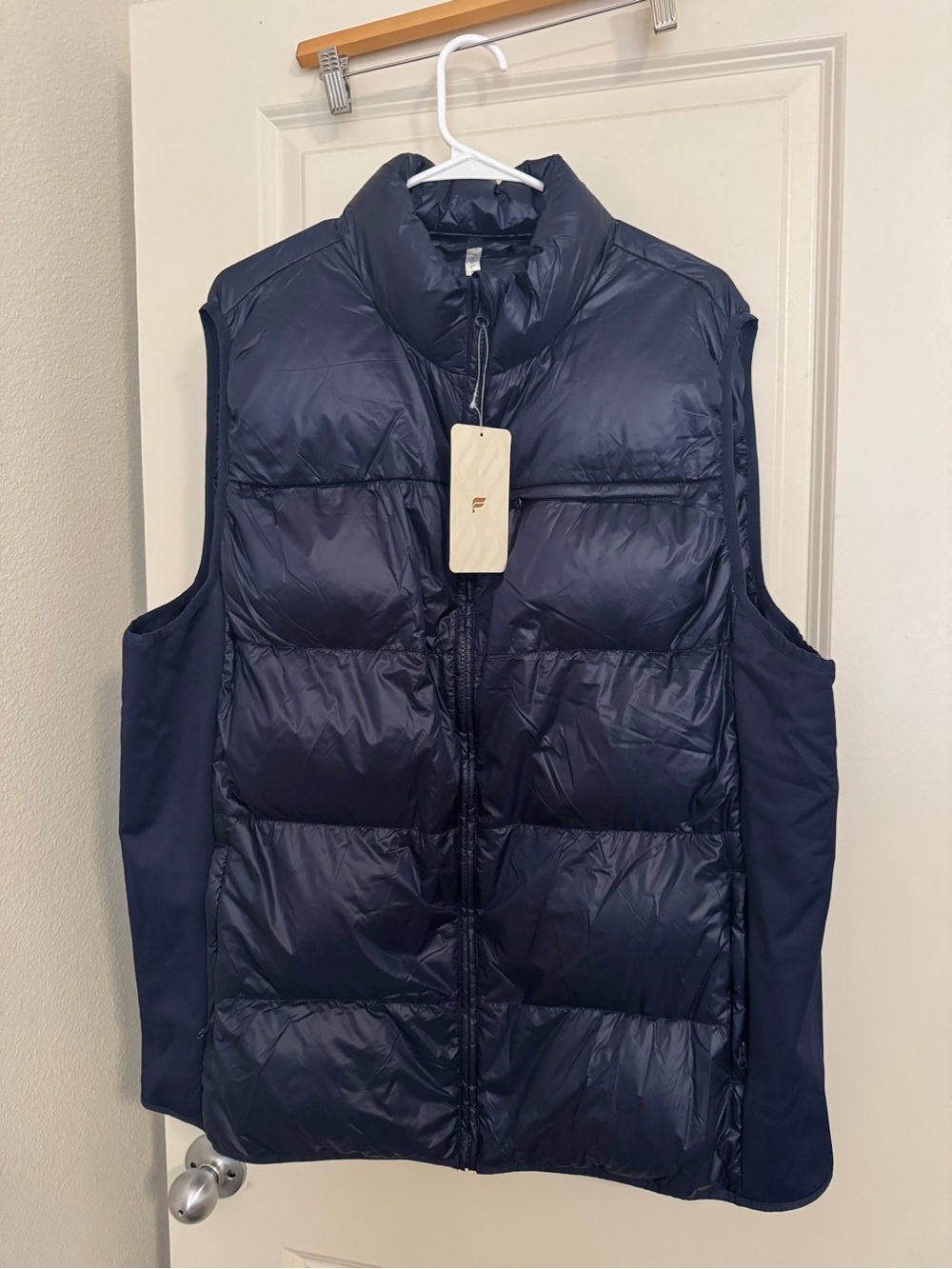 Fabletics Navy Packable Puffer Vest